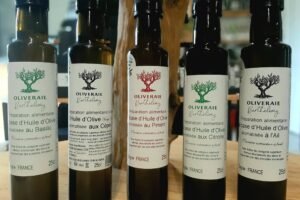 Huiles d'Olives Aromatisées - Oliveraie Barthélémy, Montoulieu